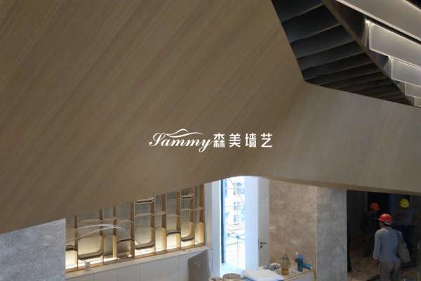 江蘇省常熟市體育中心石膏板木紋漆施工項(xiàng)目