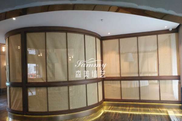 河北廊坊廣陽區(qū)西子印象精品酒店仿木紋效果