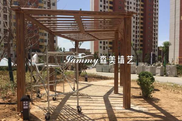 陜西延安寶塔區(qū)李渠鎮(zhèn)高茆灣村鋼構(gòu)廊架項目