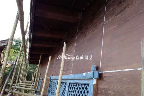 海南海口澄邁縣紅樹灣濕地公園火烈鳥酒店外墻